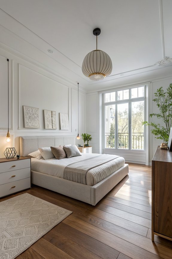 serene minimalist bedroom design