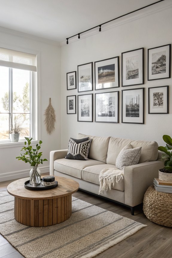 serene minimalist framed prints
