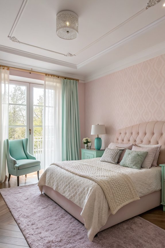 serene soft pastel palette
