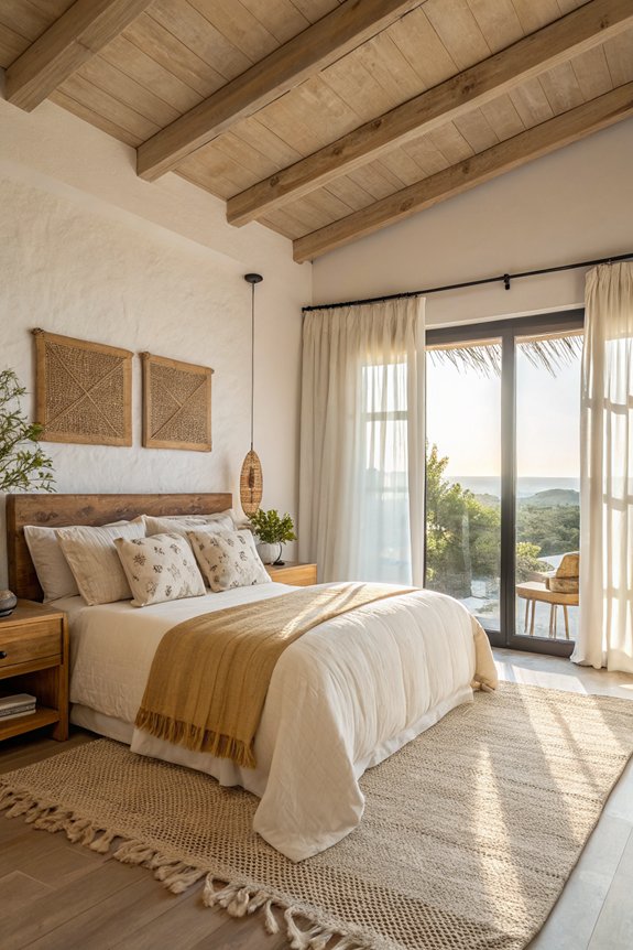 serene warm white bedroom