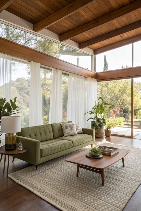 sheer curtains enhance natural light