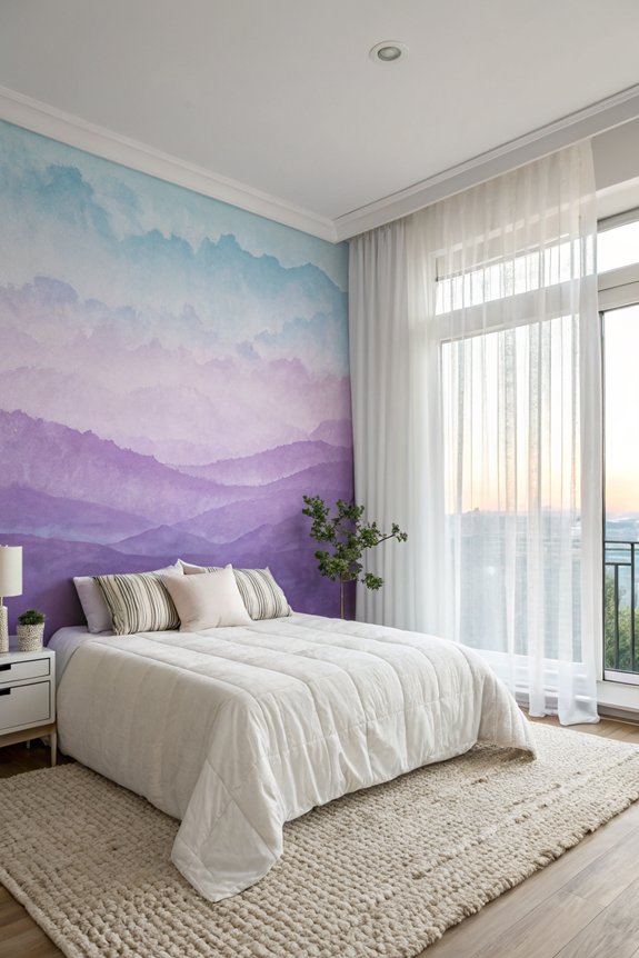 soft ombre mural technique