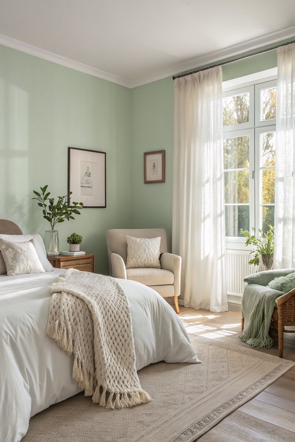 soft sage tranquility wall