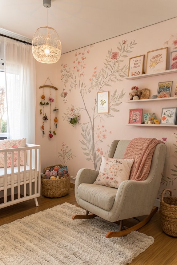 soft warm nursery lighting