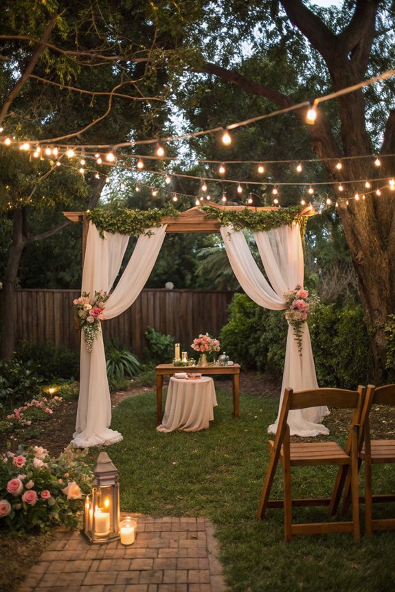 stunning backyard wedding decor