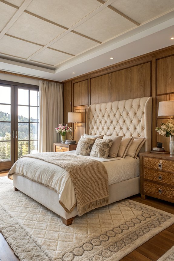 stylish bedroom focal point