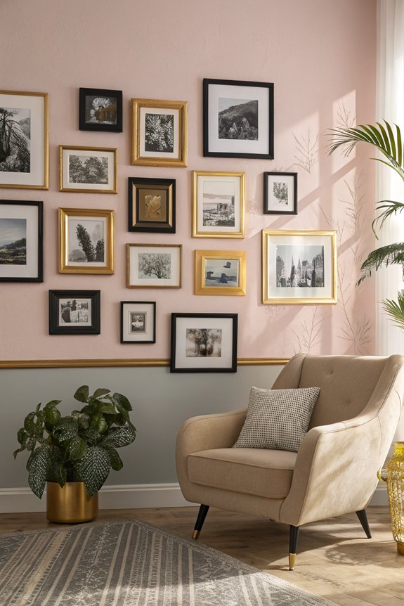 stylish family photo display