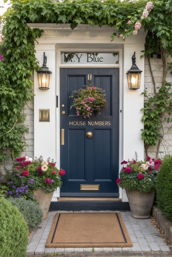 stylish house numbers enhance curb appeal