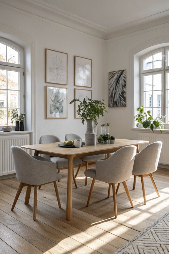 stylish scandinavian dining chairs