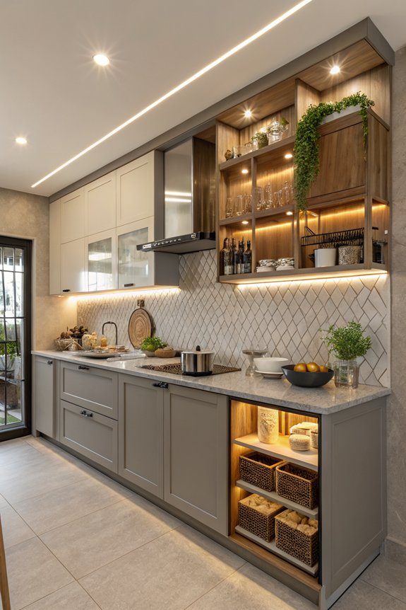 stylish under cabinet lighting