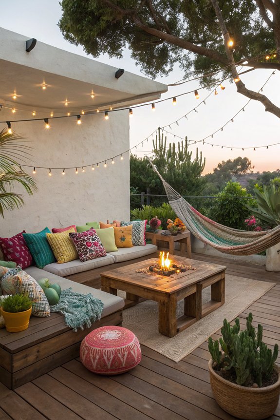themed outdoor relaxation space