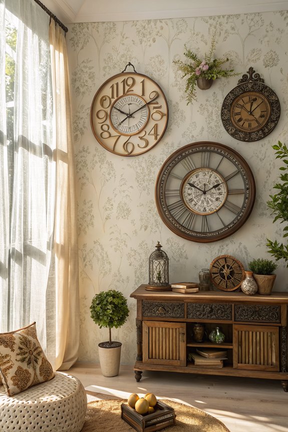 timeless charm with clocks