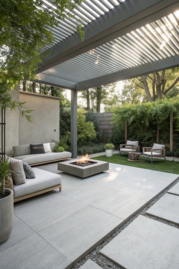 tranquil minimalist outdoor retreat
