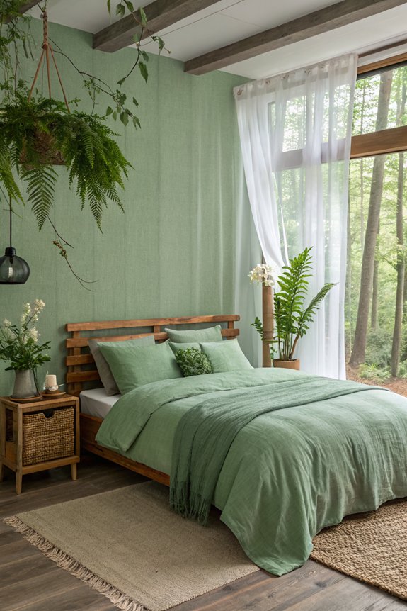 tranquil nature inspired bedroom retreat