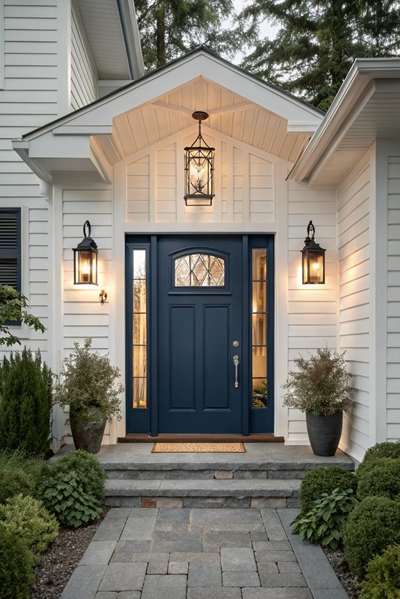 transform entryway with lighting