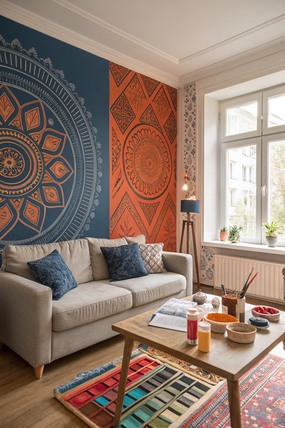 transform walls with stencils