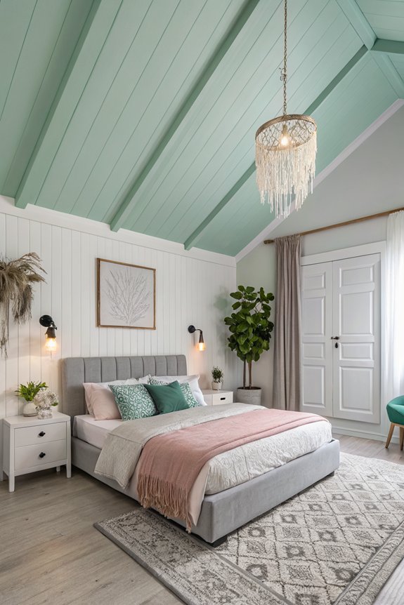 unexpected ceiling color choices