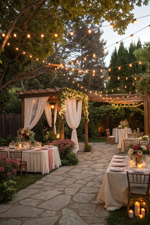 unique backyard wedding themes