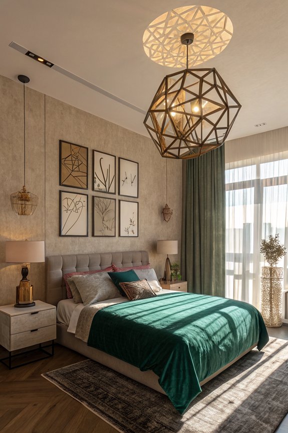 unique lighting enhances ambiance