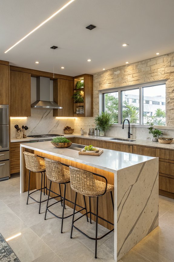 unique textures enhance kitchens