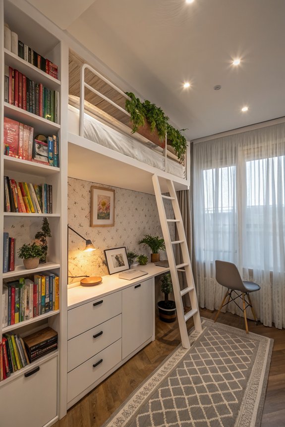 utilize tall multi functional furniture