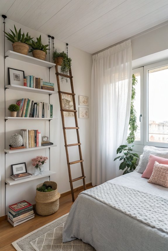 vertical shelving for organization