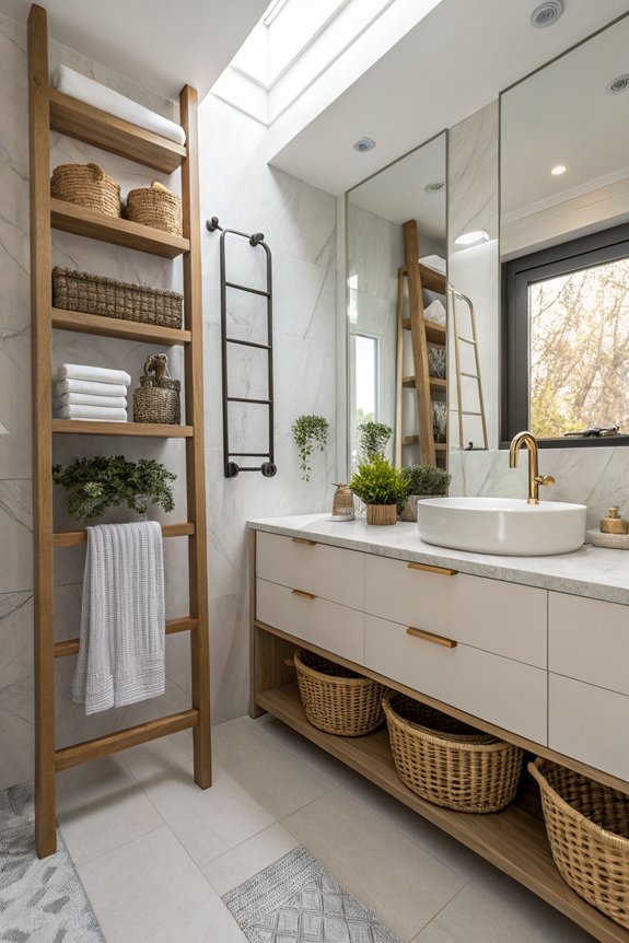vertical storage enhances space