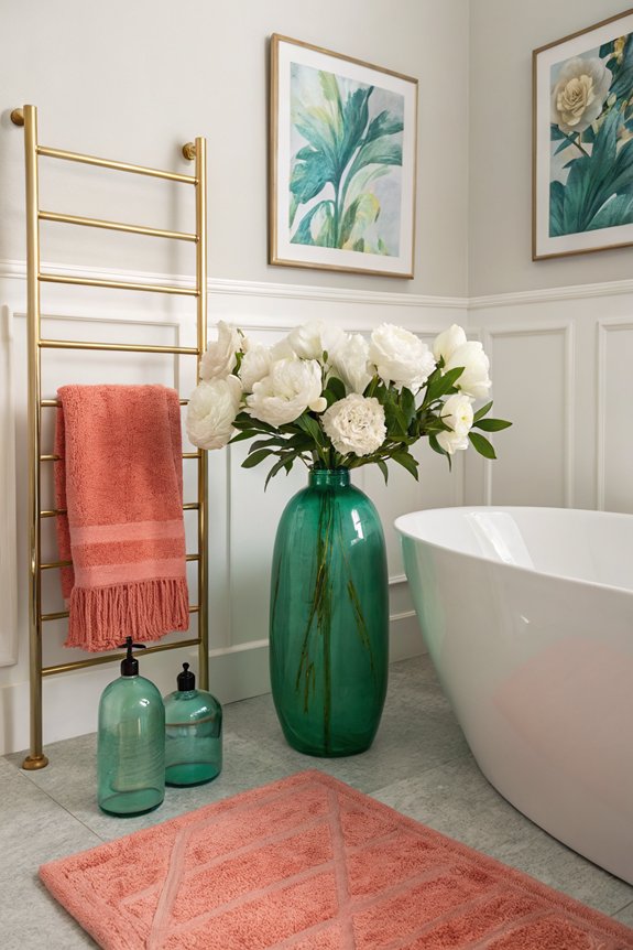 vibrant bathroom accessory ideas