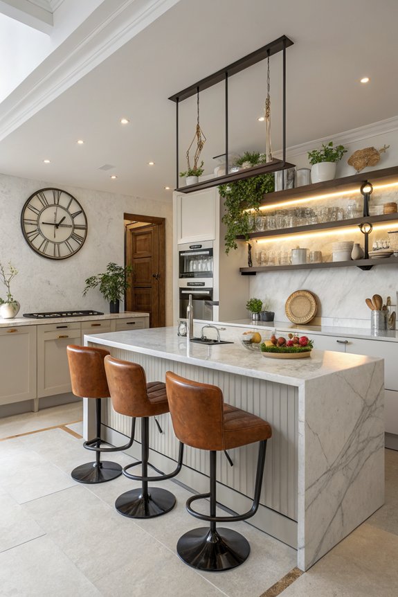 vintage accents enhance kitchens