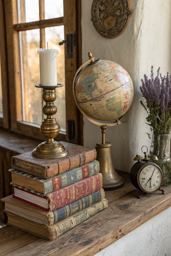 vintage charm enhances decor