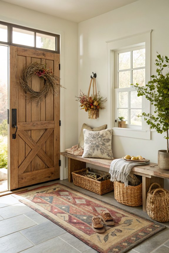 warm and inviting entryway