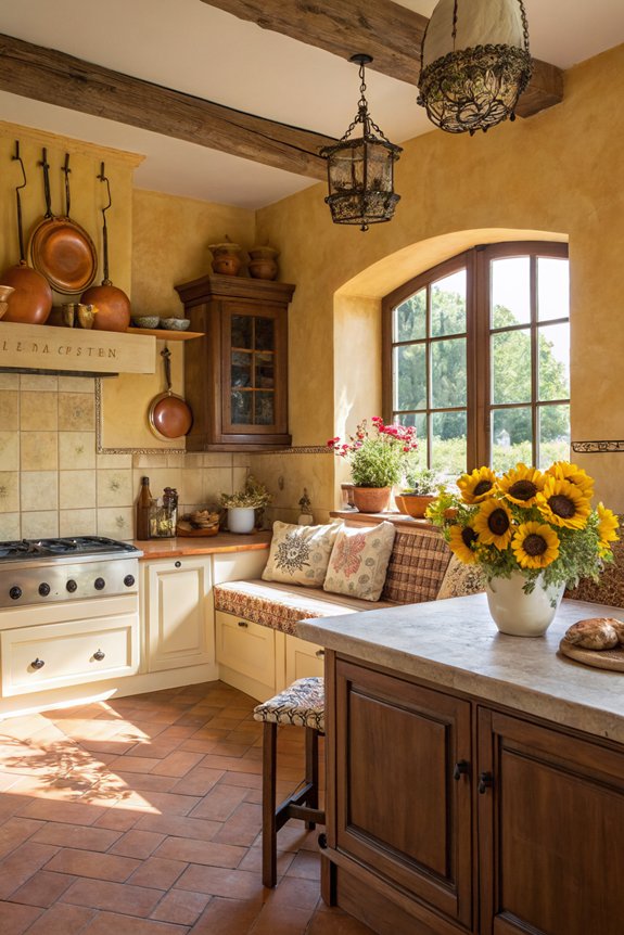 warm hues for coziness