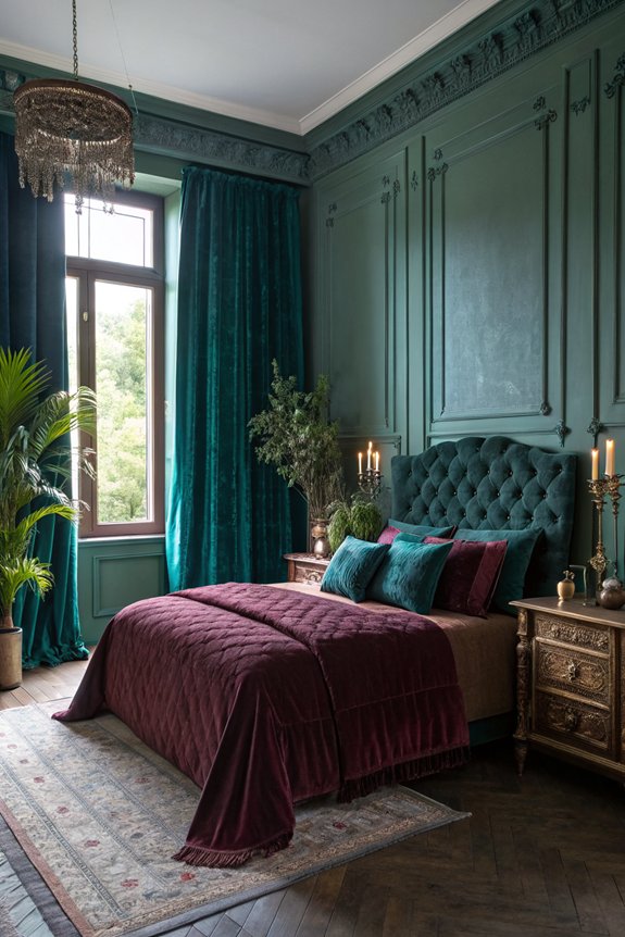 warm jewel toned romantic sanctuary