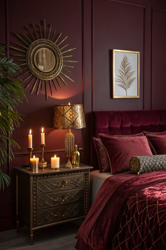 warm metallics enhance romance