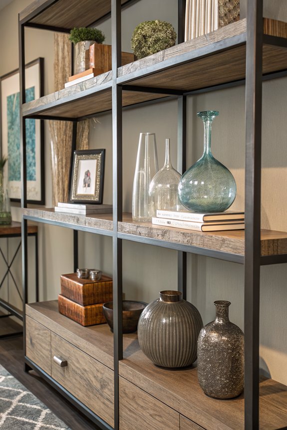 wood metal glass harmony