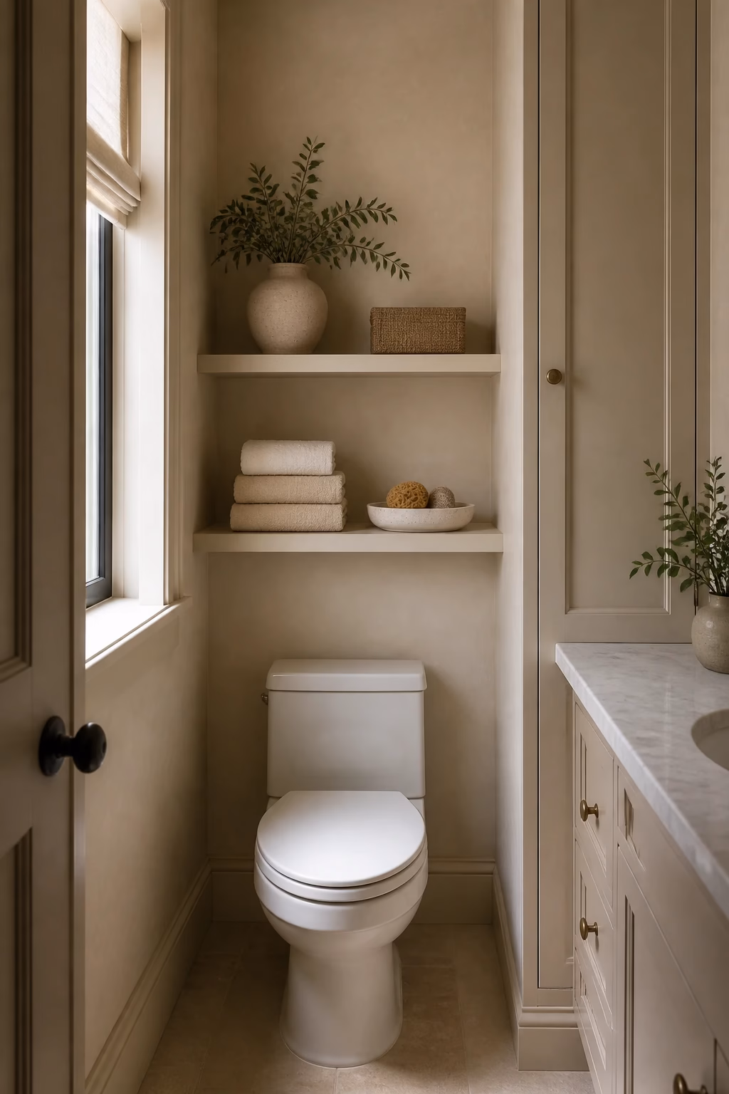 space saving bathroom storage solution
