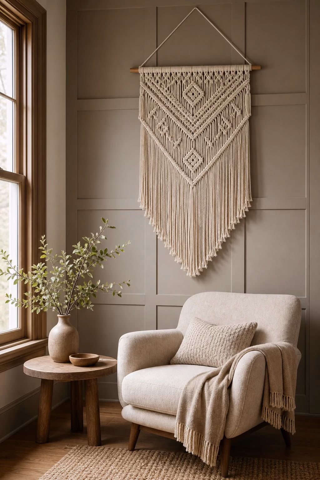 textured handmade wall decor