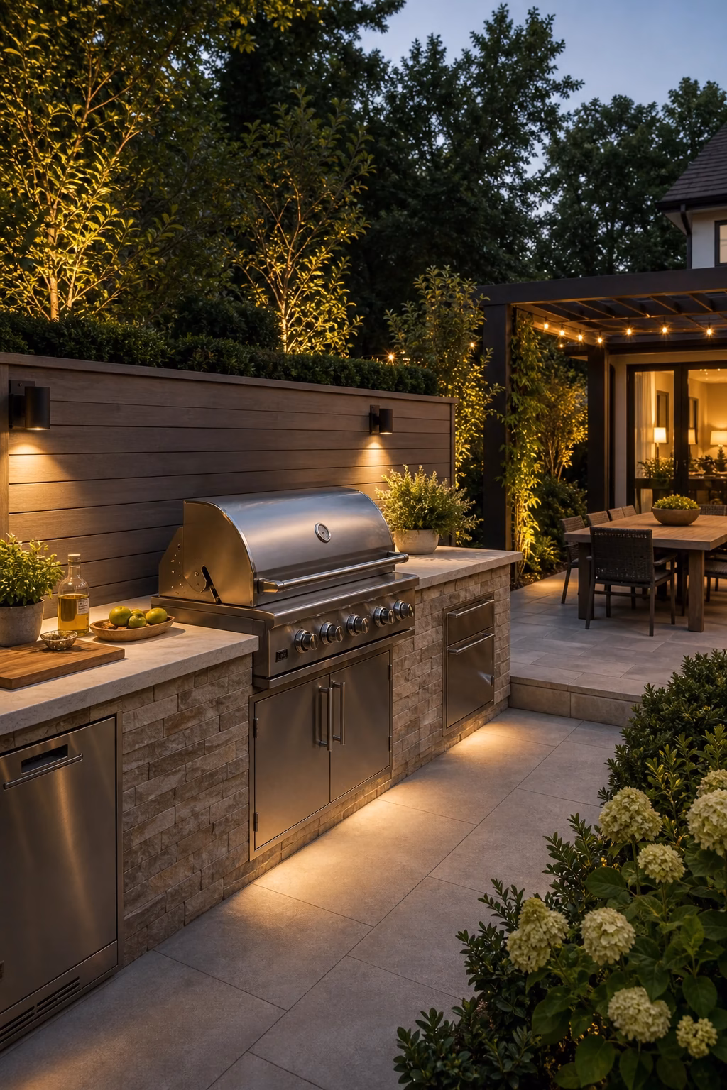 cozy outdoor gathering space