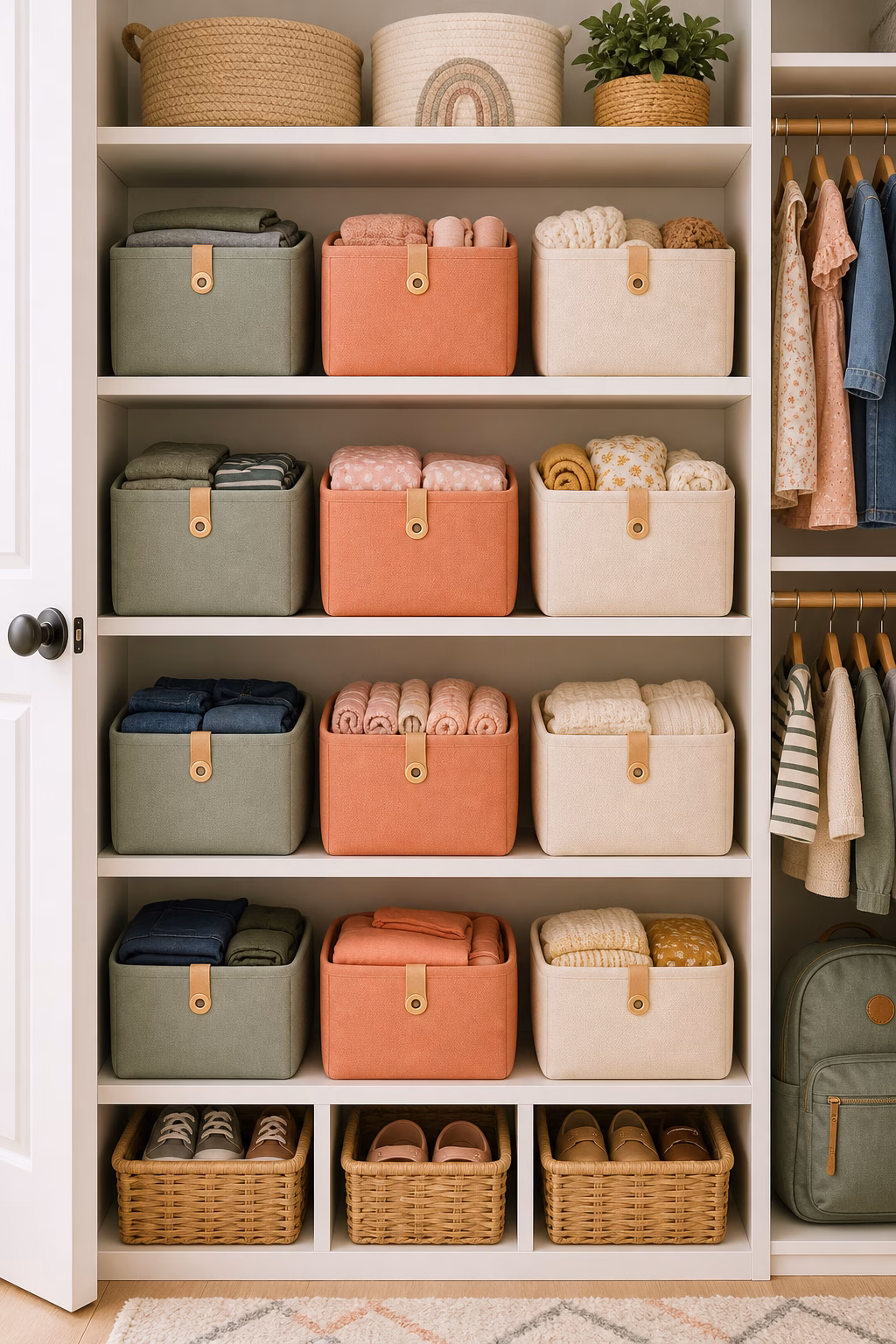 Use Color Coded Baskets