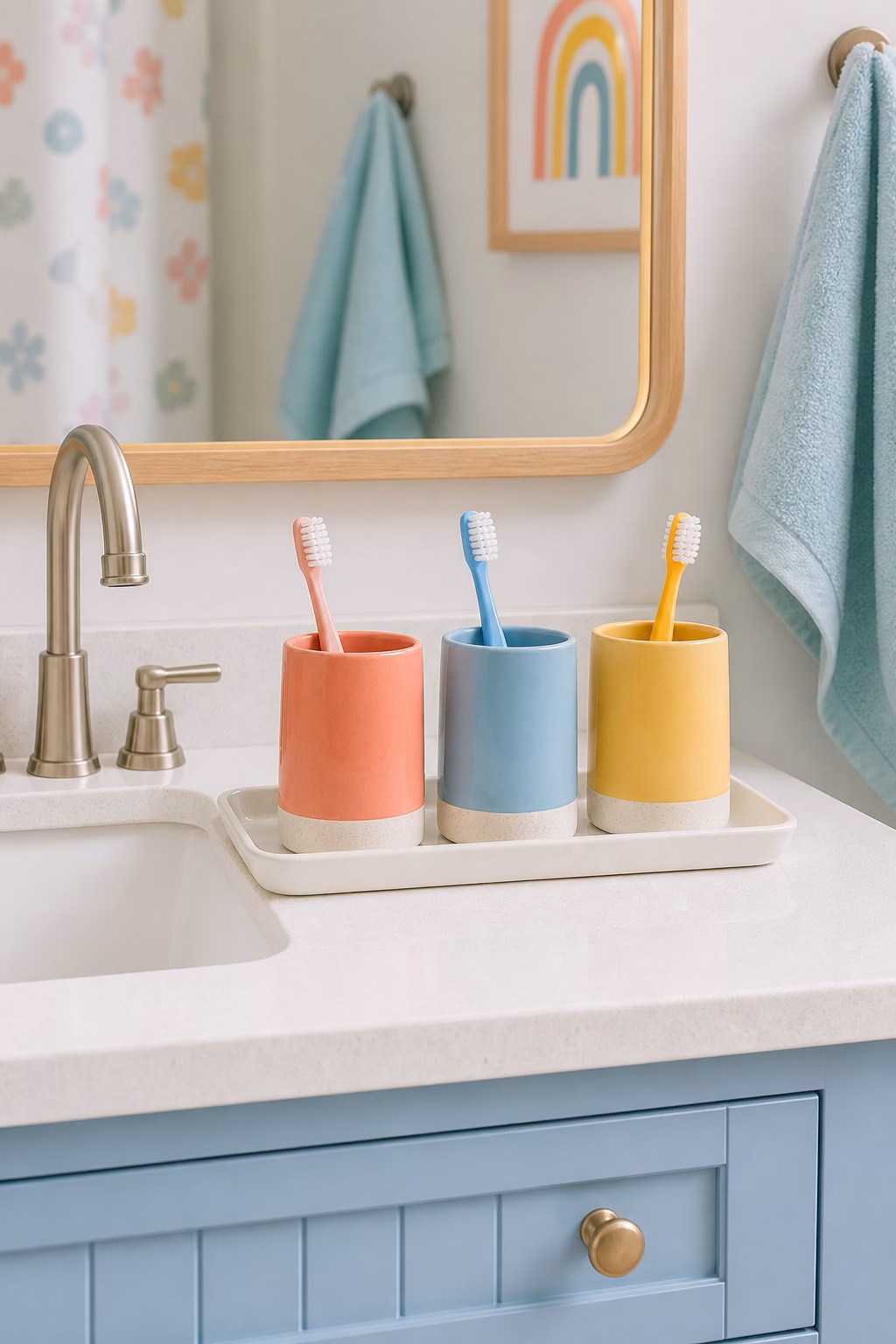 Keep Toothbrushes in Separate Cups