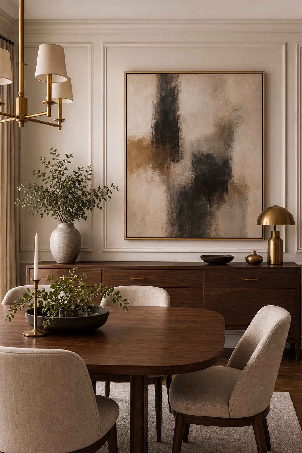 Hang Art at Dining Height