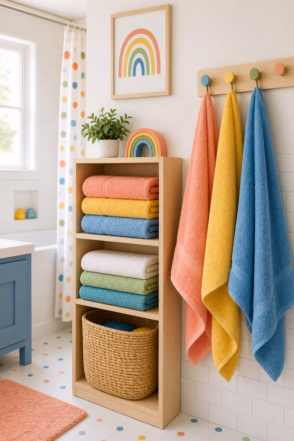 Use Bright Towels as Decor