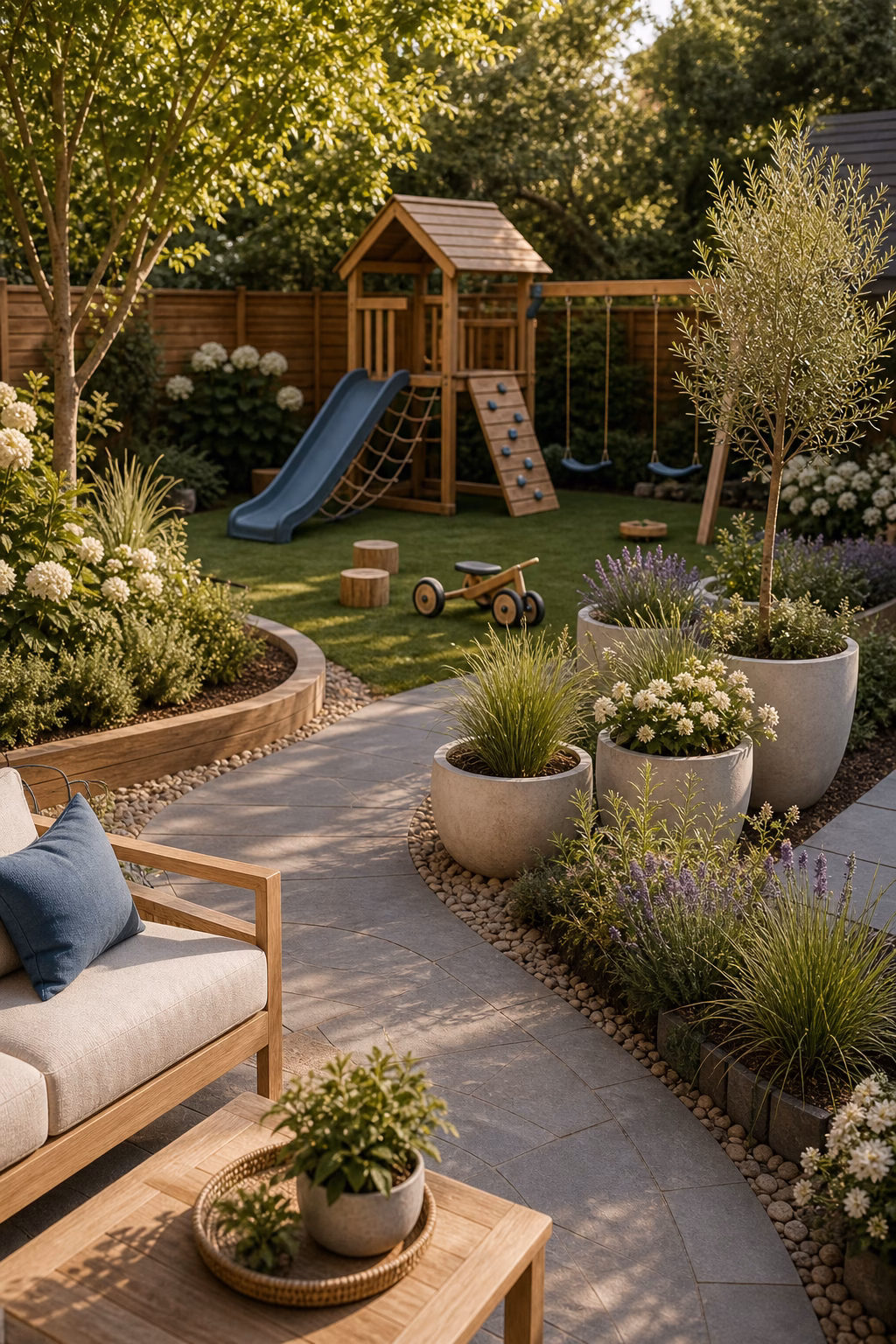 Use Planters as Soft Boundaries