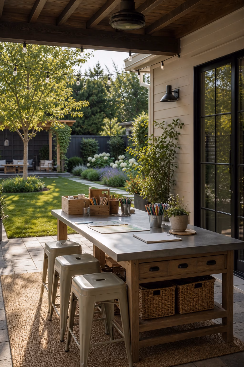 creative outdoor office space