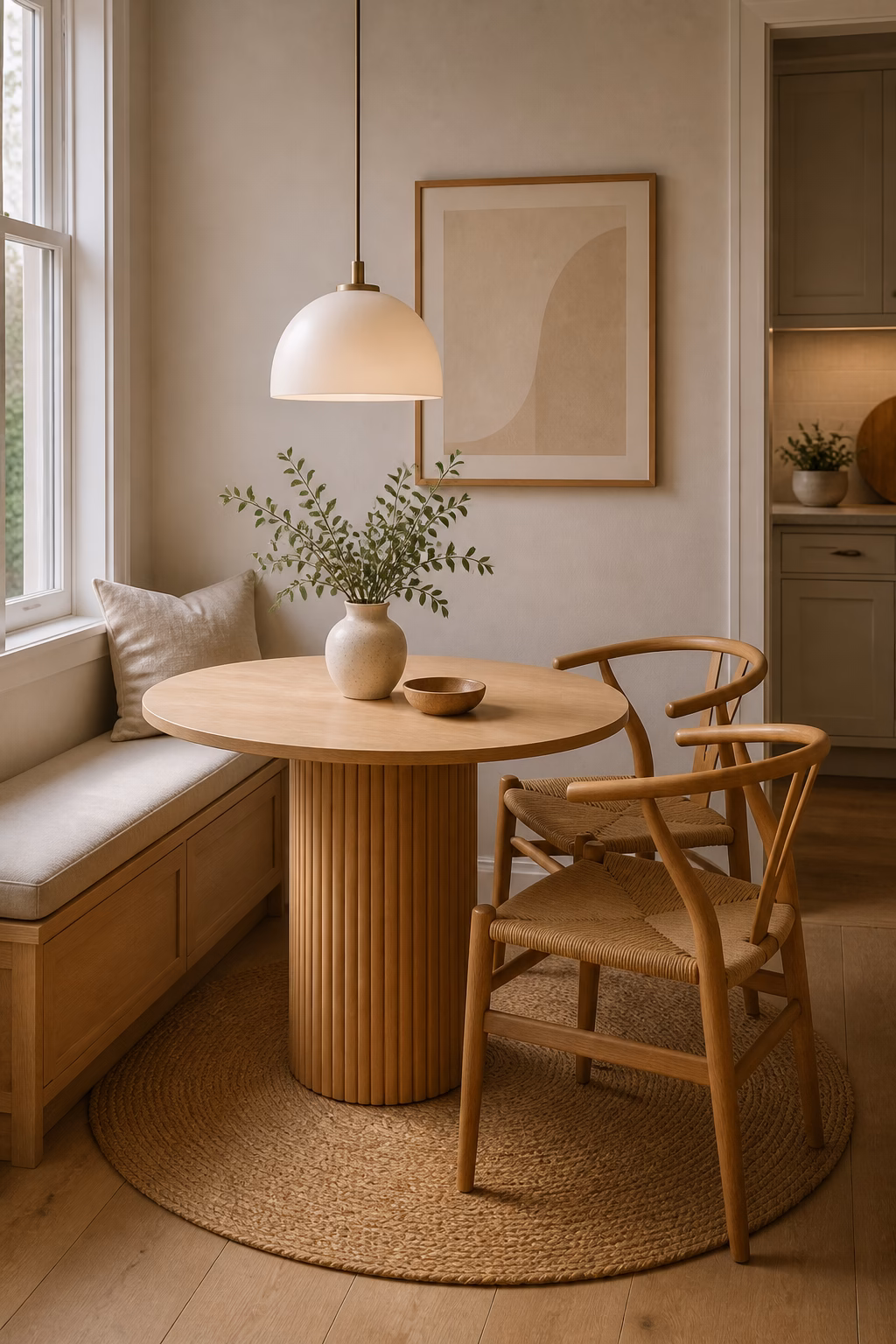 make a small dining corner feel intentional shown in a polished Scandinavian dining room with realistic materials and natural light.