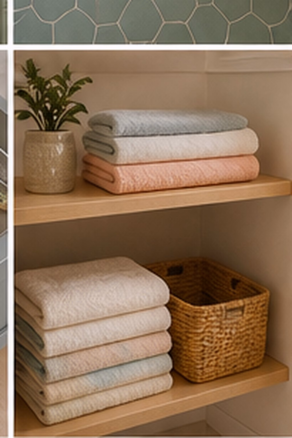 Bathroom remodel idea: upgrade the toilet area with a half wall in a realistic modern bathroom.