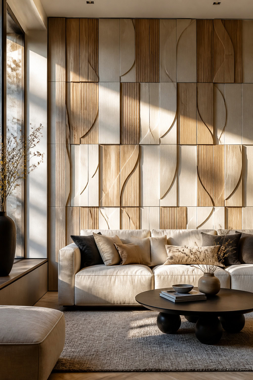 Three-dimensional geometric wall panels